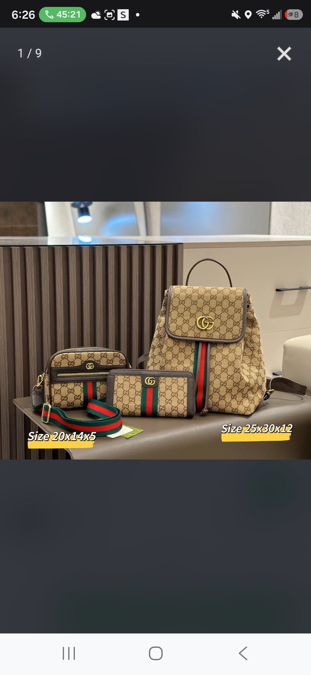 Sets bags